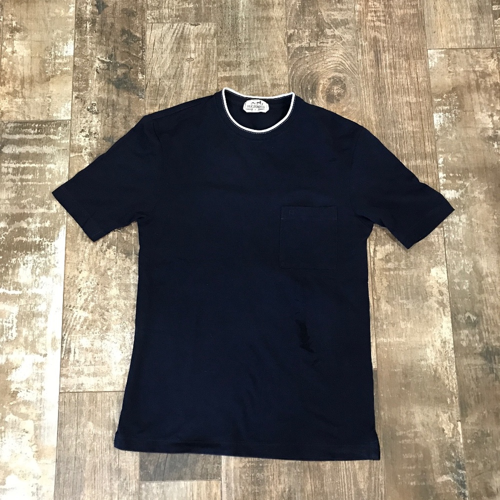 HERMES EMBROIDED COTTON T-SHIRT
